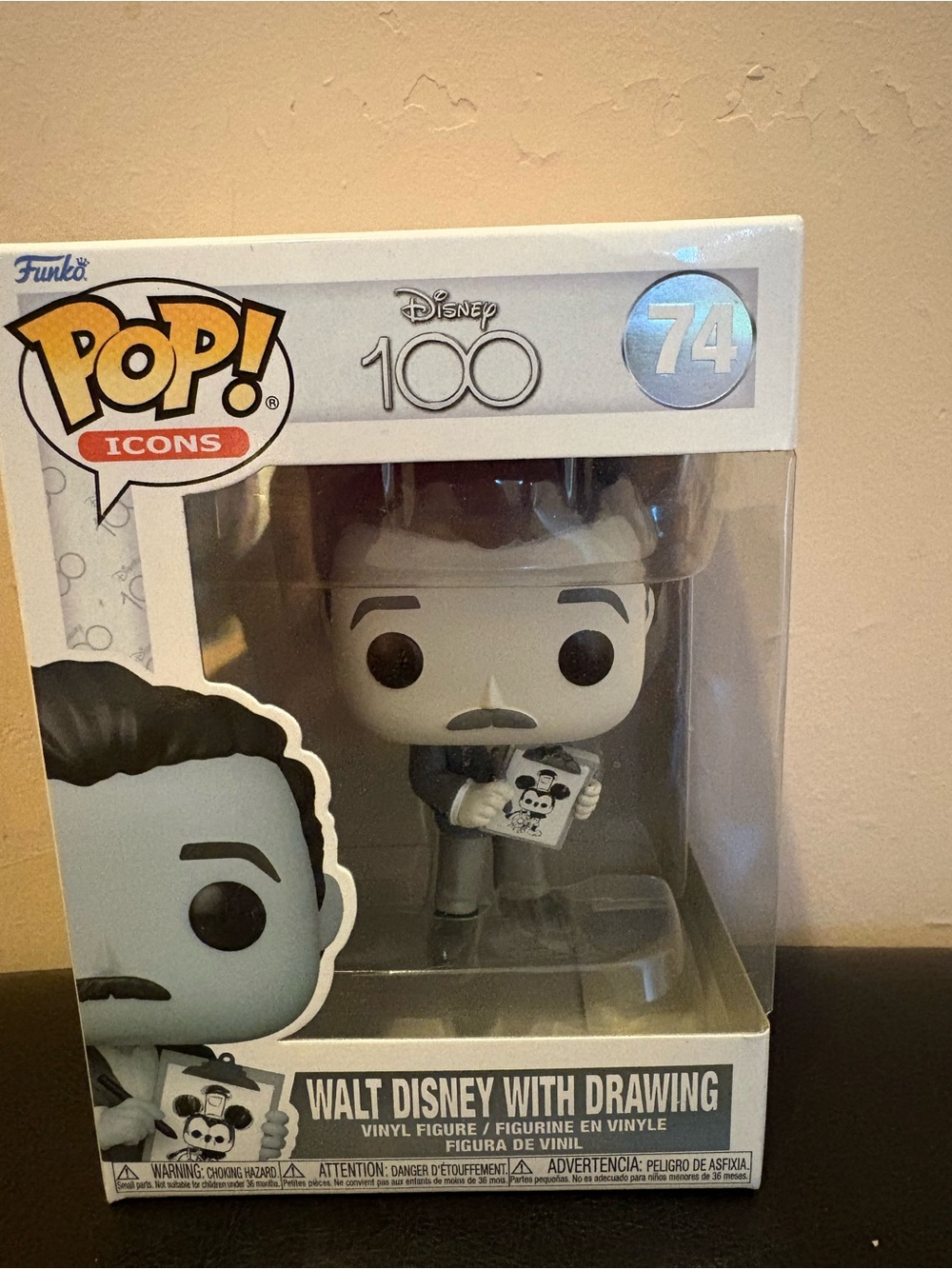 Funko Pop! Walt Disney Gray & Black Vinyl Figure - Disney 100